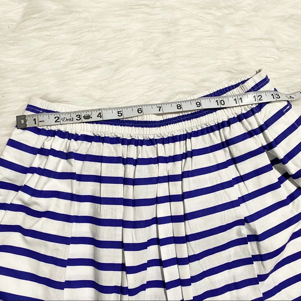 J.CREW Blue and White Striped Skirt - Picture 2 of 5
